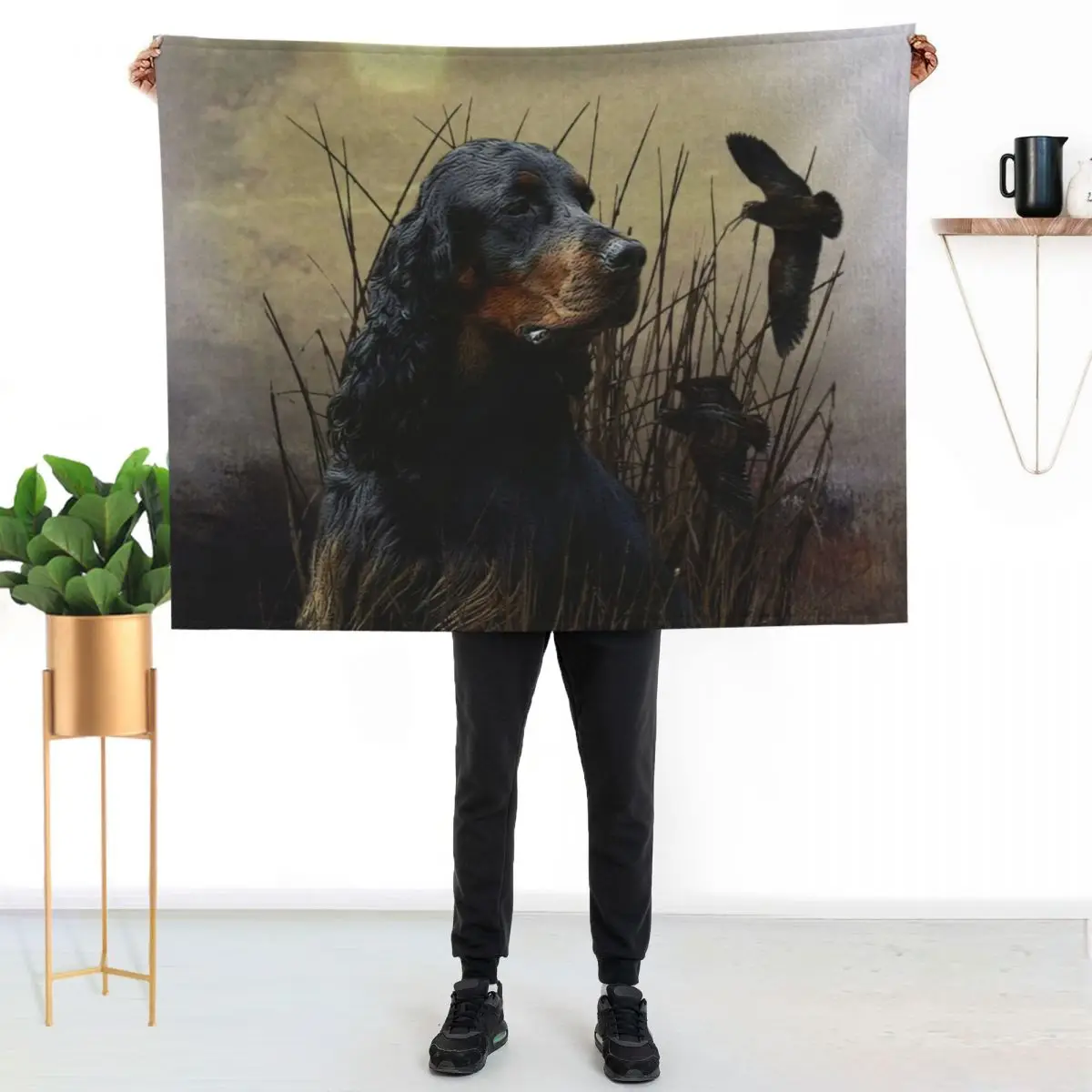 Gordon Setter , Hunting companion Throw Blanket Lightweight Warm Blanket for Travel Camping
Gordon Setter , Hunting companion Throw Blanket Lightweight Warm Blanket for Travel Camping
