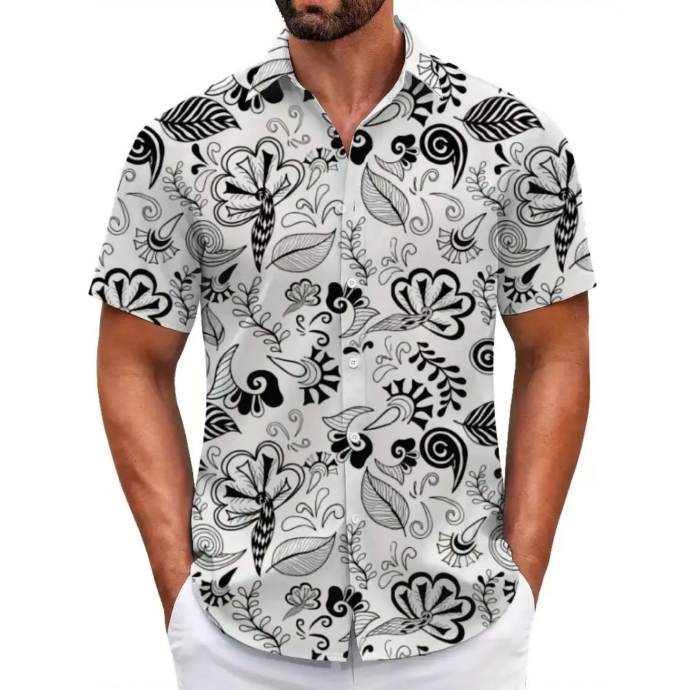 Мужская летняя повседневная футболка из полиэстера в стиле ретро, с цветочным принтом, свободного кроя, в гавайском стиле, для путешествий и отдыха
Мужская летняя повседневная футболка из полиэстера в стиле ретро, с цветочным принтом, свободного кроя, в гавайском стиле, для путешествий и отдыха