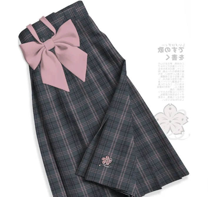 Checkered Women's Mini Skirt Cherry Blossom Embroidery Pleated Skirt Original JK Uniform Student Skirt
Checkered Women's Mini Skirt Cherry Blossom Embroidery Pleated Skirt Original JK Uniform Student Skirt