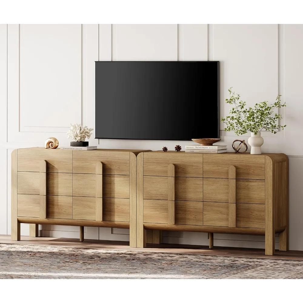 2 in 1 Modern Dresser TV Stand for TVs Up to 100 Inch, 94.4 W Farmhouse Entertainment Center with 12 Drawers.
2 in 1 Modern Dresser TV Stand for TVs Up to 100 Inch, 94.4 W Farmhouse Entertainment Center with 12 Drawers.