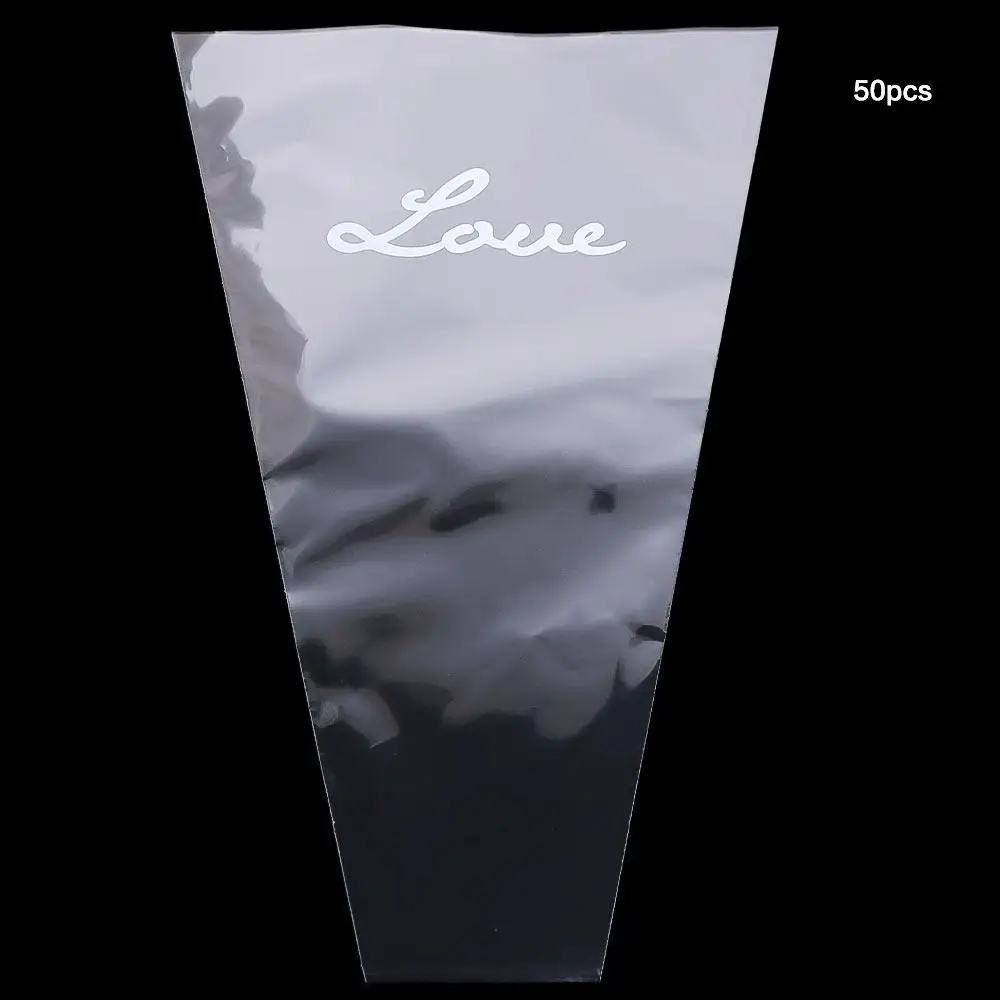 50Pcs Transparent Flower Packaging Bag Package Supplies Waterproof Wrapping Paper Plastic Bag Trapezoidal
50Pcs Transparent Flower Packaging Bag Package Supplies Waterproof Wrapping Paper Plastic Bag Trapezoidal