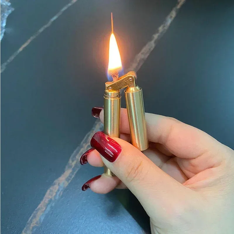 Brass Double Bar Grinding Wheel Lighter, Old-fashioned Retro Mini Slim Bar Lighter, Hot Selling Grinding Wheel Kerosene Tool
Brass Double Bar Grinding Wheel Lighter, Old-fashioned Retro Mini Slim Bar Lighter, Hot Selling Grinding Wheel Kerosene Tool