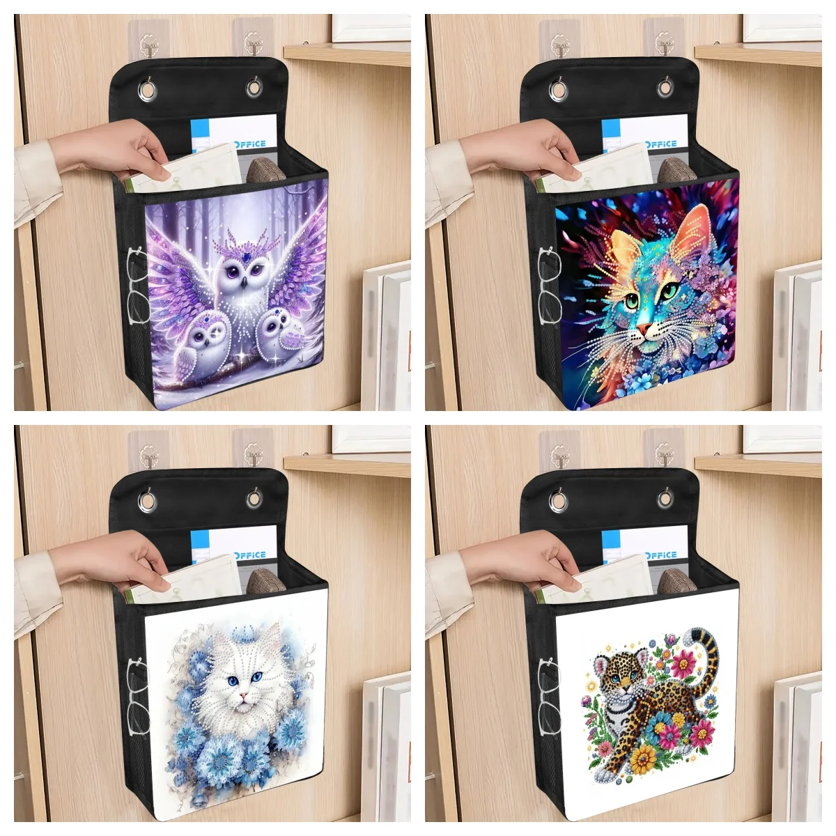 1pc DIY Cats and Eagle Diamond Art Hanging Storage Bags Crystal Rhinestone Canvas Storage Case for Toys Books Miscellaneous Item
1pc DIY Cats and Eagle Diamond Art Hanging Storage Bags Crystal Rhinestone Canvas Storage Case for Toys Books Miscellaneous Item
