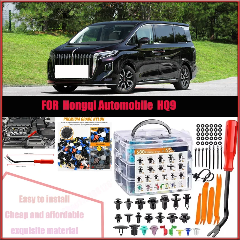 For Hongqi Automobile HQ9 Benz Audi Car Plastic Retainer Clips Kit 680+45pcs Auto Fender Push Pin Car Fastener Clip Mixed Set
For Hongqi Automobile HQ9 Benz Audi Car Plastic Retainer Clips Kit 680+45pcs Auto Fender Push Pin Car Fastener Clip Mixed Set