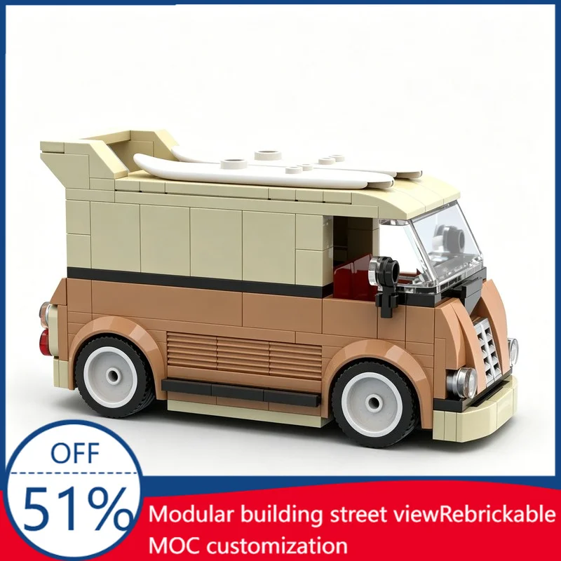 NEW 223 PCS Classic Retro Surf Van MOC Model Custom Blocks DIY Assembly Educational Toy For Children Boys Birthday Festival Gift
NEW 223 PCS Classic Retro Surf Van MOC Model Custom Blocks DIY Assembly Educational Toy For Children Boys Birthday Festival Gift