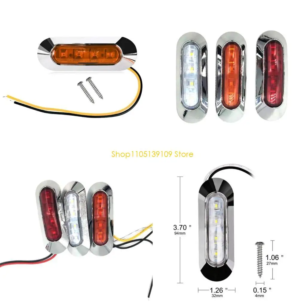 P5ED 4 LEDs Boat Interior Courtesy Lights 10V-30V Boat Turn Tail Lamp Side Marker Light Red/Yellow/White
P5ED 4 LEDs Boat Interior Courtesy Lights 10V-30V Boat Turn Tail Lamp Side Marker Light Red/Yellow/White