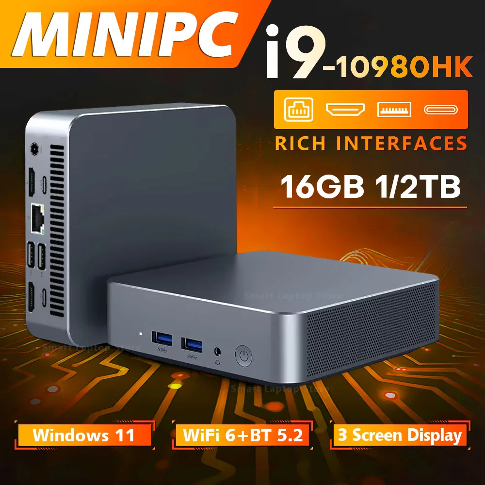 2026 Mini Gaming PC Intel Core i9 10980HK Windows 11 32GB RAM minipc 1TB 2TB SSD Computer Dual WIFI 6 Type-C Work Office Study
2026 Mini Gaming PC Intel Core i9 10980HK Windows 11 32GB RAM minipc 1TB 2TB SSD Computer Dual WIFI 6 Type-C Work Office Study