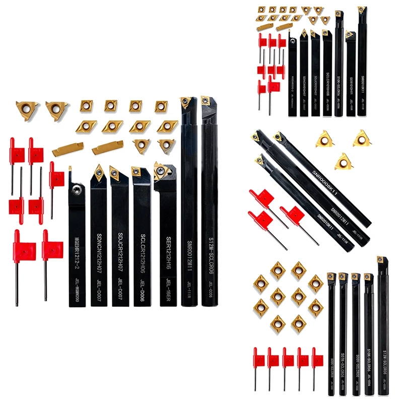 Lathe Threading Tool Set - Turning Shank Boring Bars With Indexable Carbide Inserts
Lathe Threading Tool Set - Turning Shank Boring Bars With Indexable Carbide Inserts