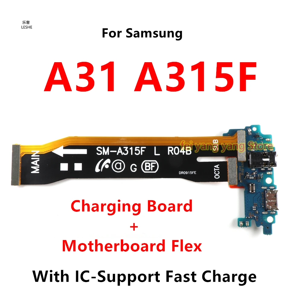 USB Charging Board Port Dock Connector + Main Board Motherboard Flex Cable For Samsung Galaxy A31 A315F A315G A315N A315
USB Charging Board Port Dock Connector + Main Board Motherboard Flex Cable For Samsung Galaxy A31 A315F A315G A315N A315