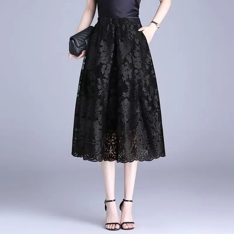 Black Embroidered Gauze Skirt High Waist A Word Lace Skirt 2026 New Summer Large Size Fat MM Medium And Long Lantern Skirt Beige
Black Embroidered Gauze Skirt High Waist A Word Lace Skirt 2026 New Summer Large Size Fat MM Medium And Long Lantern Skirt Beige