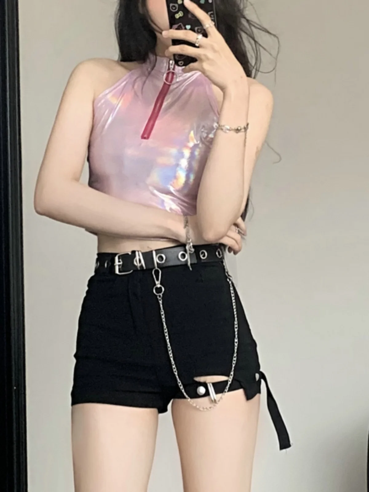 Sexy Tight High Waist Jazz Dance Performance Top for Women Kpop Style Cotton Blend Stage Costume High Waist Tight Fit
Sexy Tight High Waist Jazz Dance Performance Top for Women Kpop Style Cotton Blend Stage Costume High Waist Tight Fit