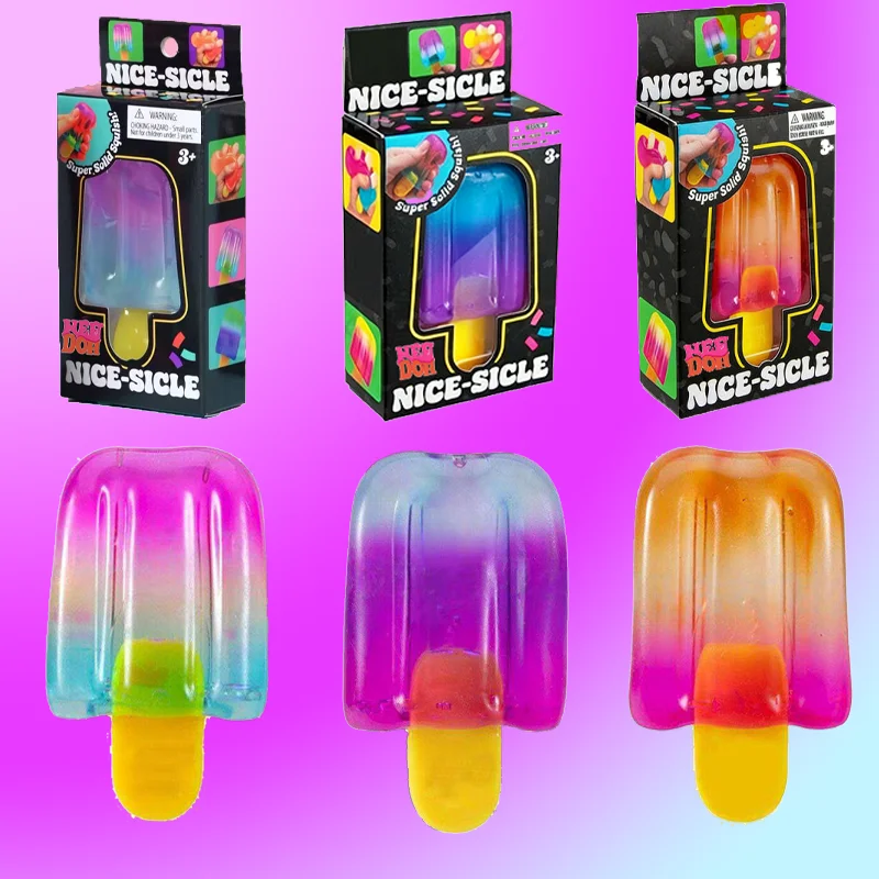 Needoh Nice Sicle Toy Cute Transparent Gradient Translucent Non Toxic Stretchable Anxiety Relief Sensory Party for Adults Gift
Needoh Nice Sicle Toy Cute Transparent Gradient Translucent Non Toxic Stretchable Anxiety Relief Sensory Party for Adults Gift