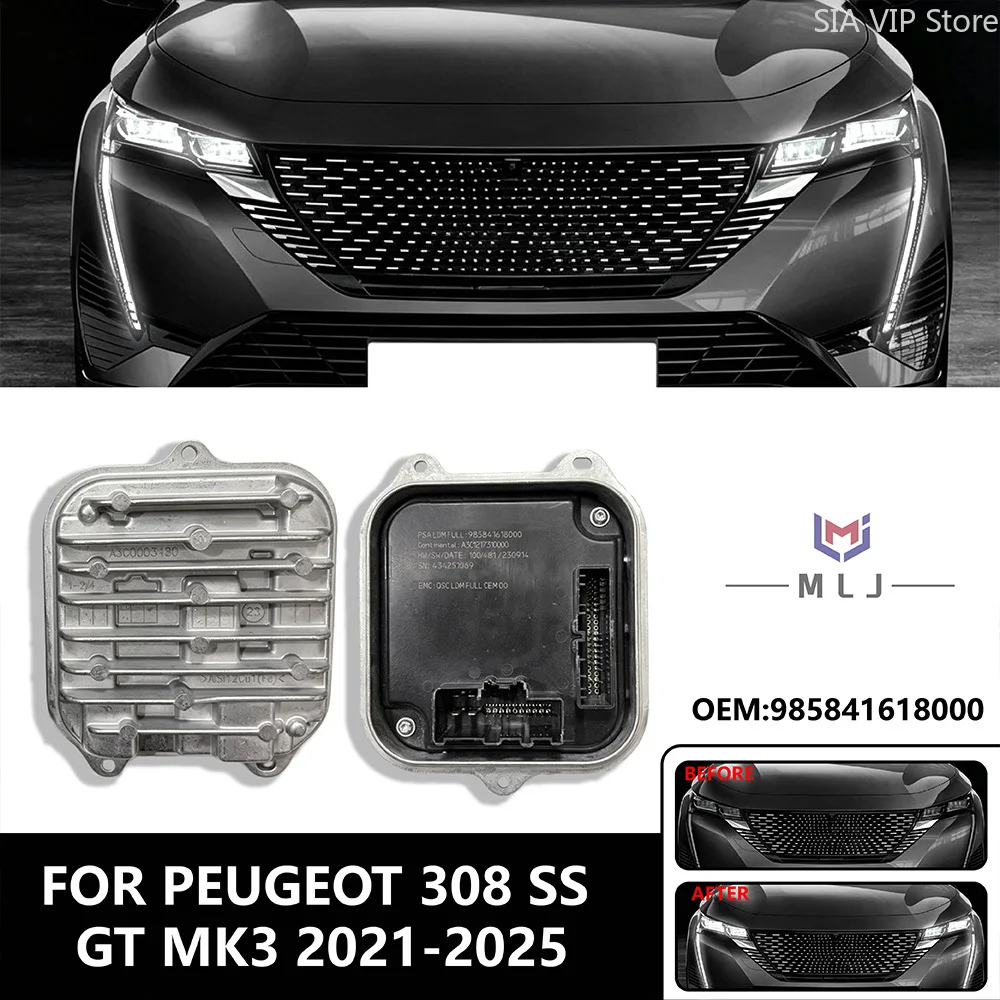 Car Accessories For Peugeot 308 SS GT MK3 2021-2025 Headlight DRL Ballast Control Module Angel Eye Module Unit OE 985841618000
Car Accessories For Peugeot 308 SS GT MK3 2021-2025 Headlight DRL Ballast Control Module Angel Eye Module Unit OE 985841618000