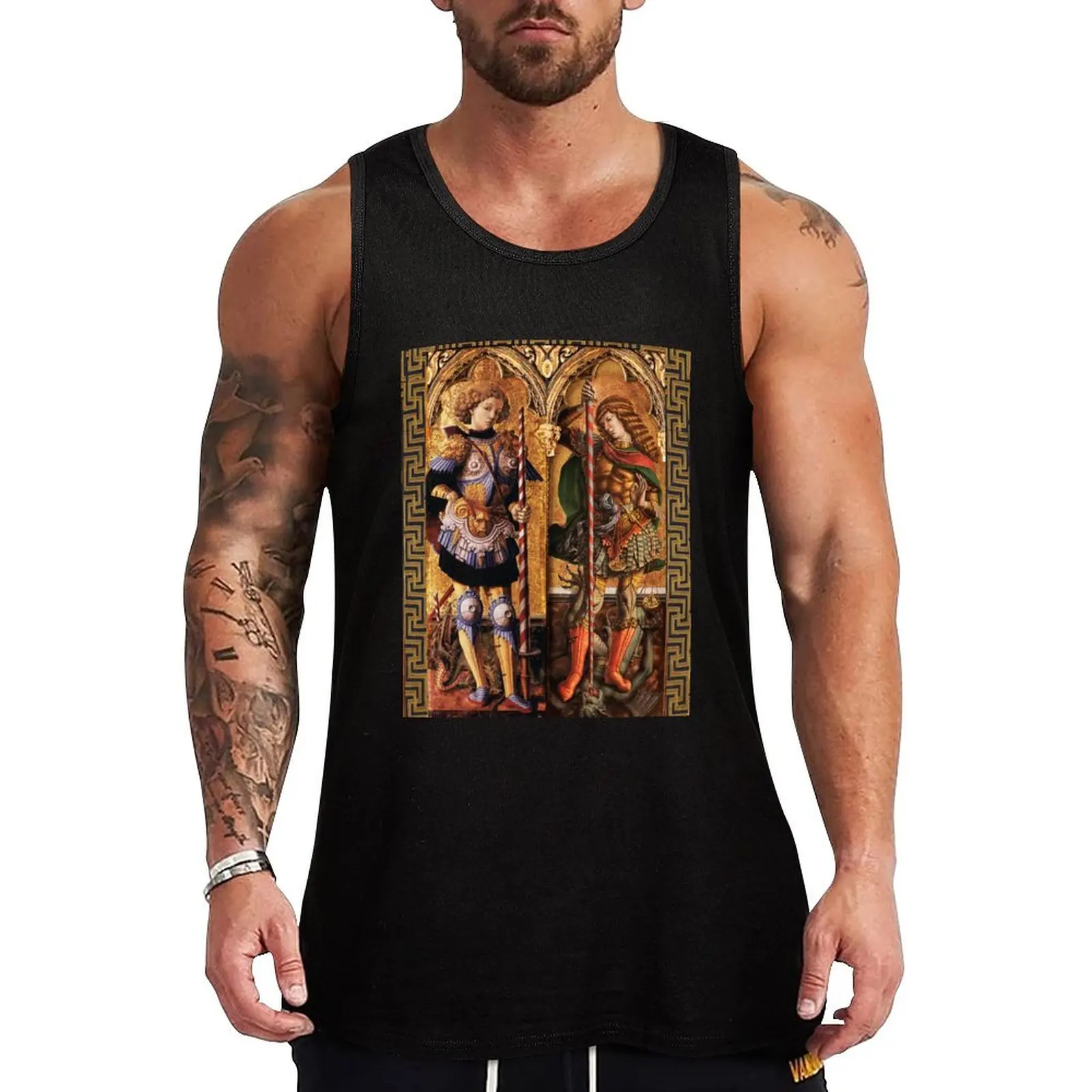 St. Michael Archangel and Saint George with Dragon by Carlo Crivelli Tank Top Classic Fit Undershirt Everyday Wear
St. Michael Archangel and Saint George with Dragon by Carlo Crivelli Tank Top Classic Fit Undershirt Everyday Wear