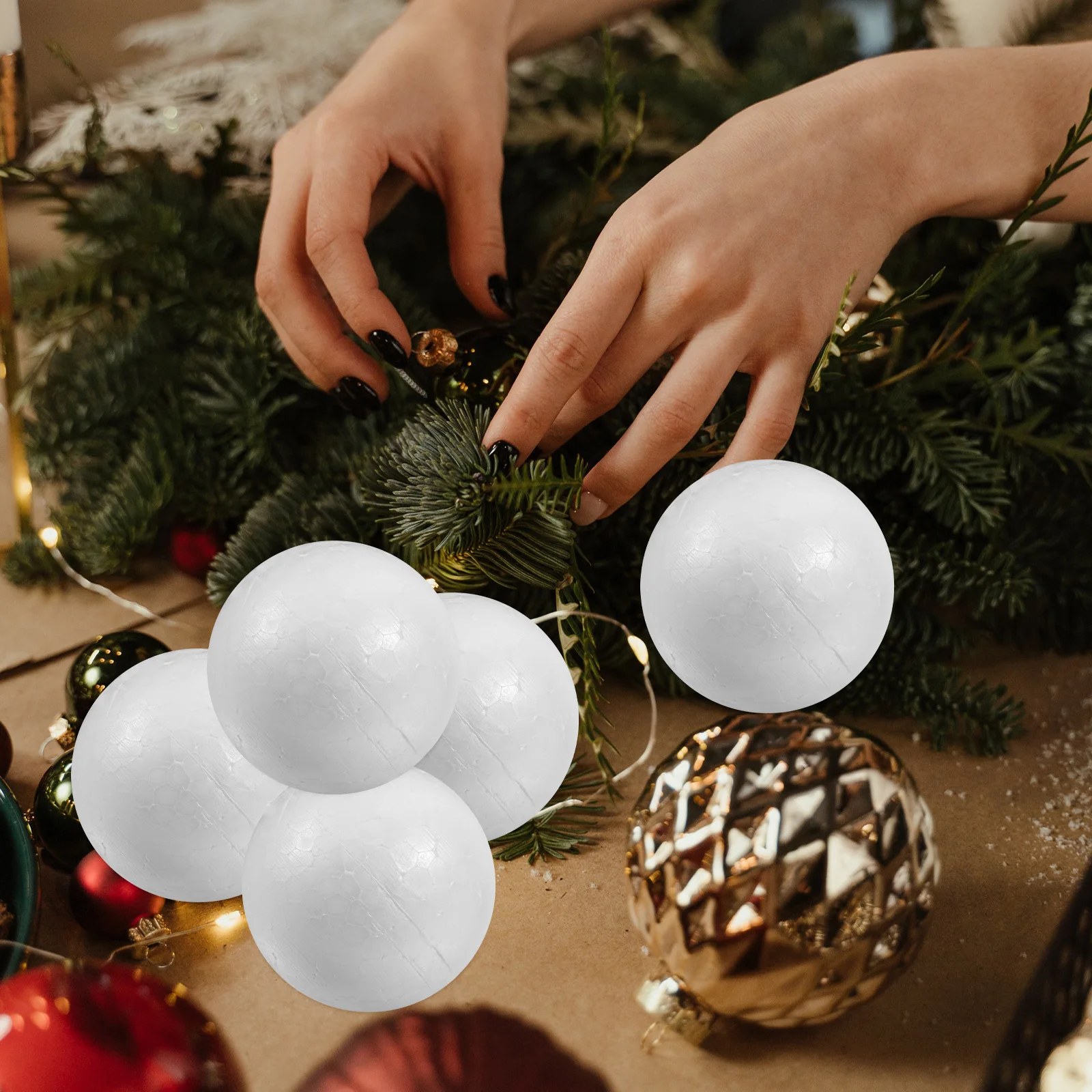 50pcs Polystyrene Balls Solid Round White 6cm Craft Foam Balls for Home Decor Molecular Model Party Wedding Christmas Valentine
50pcs Polystyrene Balls Solid Round White 6cm Craft Foam Balls for Home Decor Molecular Model Party Wedding Christmas Valentine