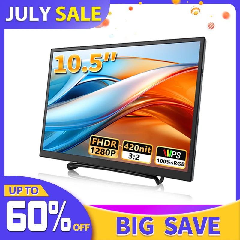 420Cd/m ² 10.5 inch Portable Monitor IPS FHD 1280P 100%SRGB Game Screen Laptop Mac Xbox PS4/5 Switch Display
420Cd/m ² 10.5 inch Portable Monitor IPS FHD 1280P 100%SRGB Game Screen Laptop Mac Xbox PS4/5 Switch Display