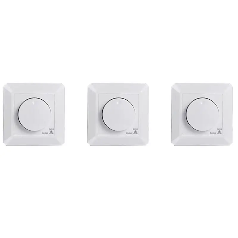 A98E-3X LED Dimmer Switch, Flush-Mounted Dimmer For Dimmable LED And Halogen, 5-300 W Dimmer Switch LED, Phase Control Dimmer
A98E-3X LED Dimmer Switch, Flush-Mounted Dimmer For Dimmable LED And Halogen, 5-300 W Dimmer Switch LED, Phase Control Dimmer