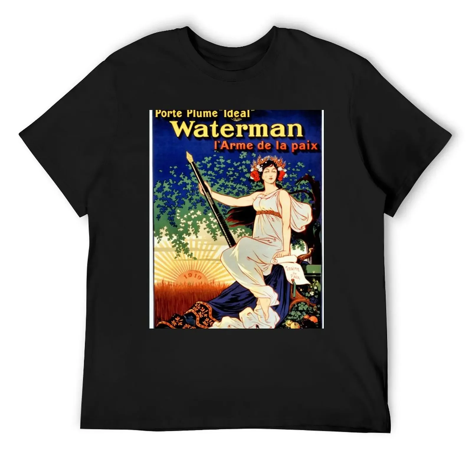 Vintage Waterman fountain pen advertising T-Shirt Luxury man graphics funny costumes t shirt men
Vintage Waterman fountain pen advertising T-Shirt Luxury man graphics funny costumes t shirt men