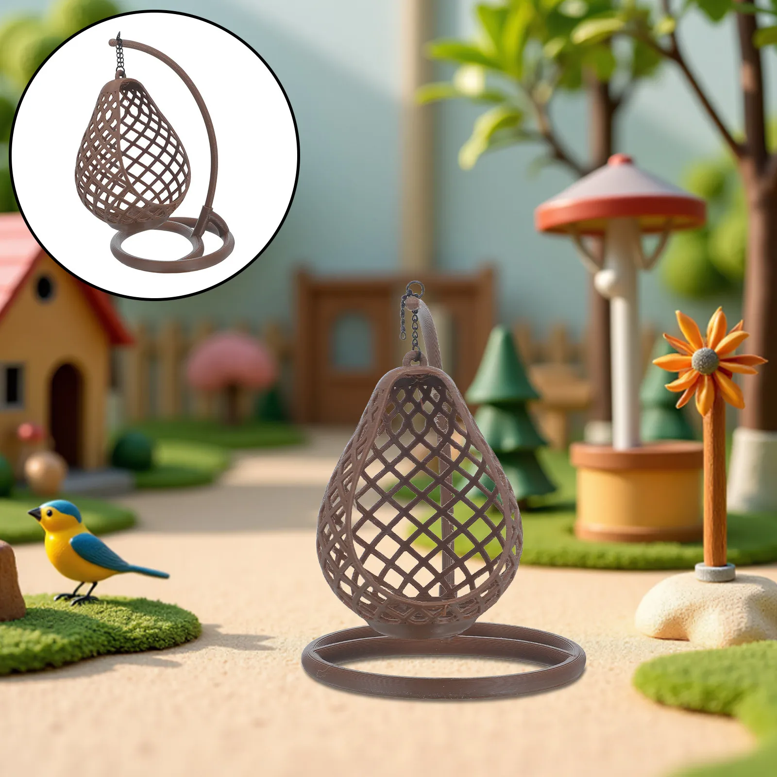 Miniature Garden Swing Hanging Chair Plastic 1:12 Scale Dollhouse Furniture Accessories Fairy Garden Diorama Scene Decor Micro
Miniature Garden Swing Hanging Chair Plastic 1:12 Scale Dollhouse Furniture Accessories Fairy Garden Diorama Scene Decor Micro
