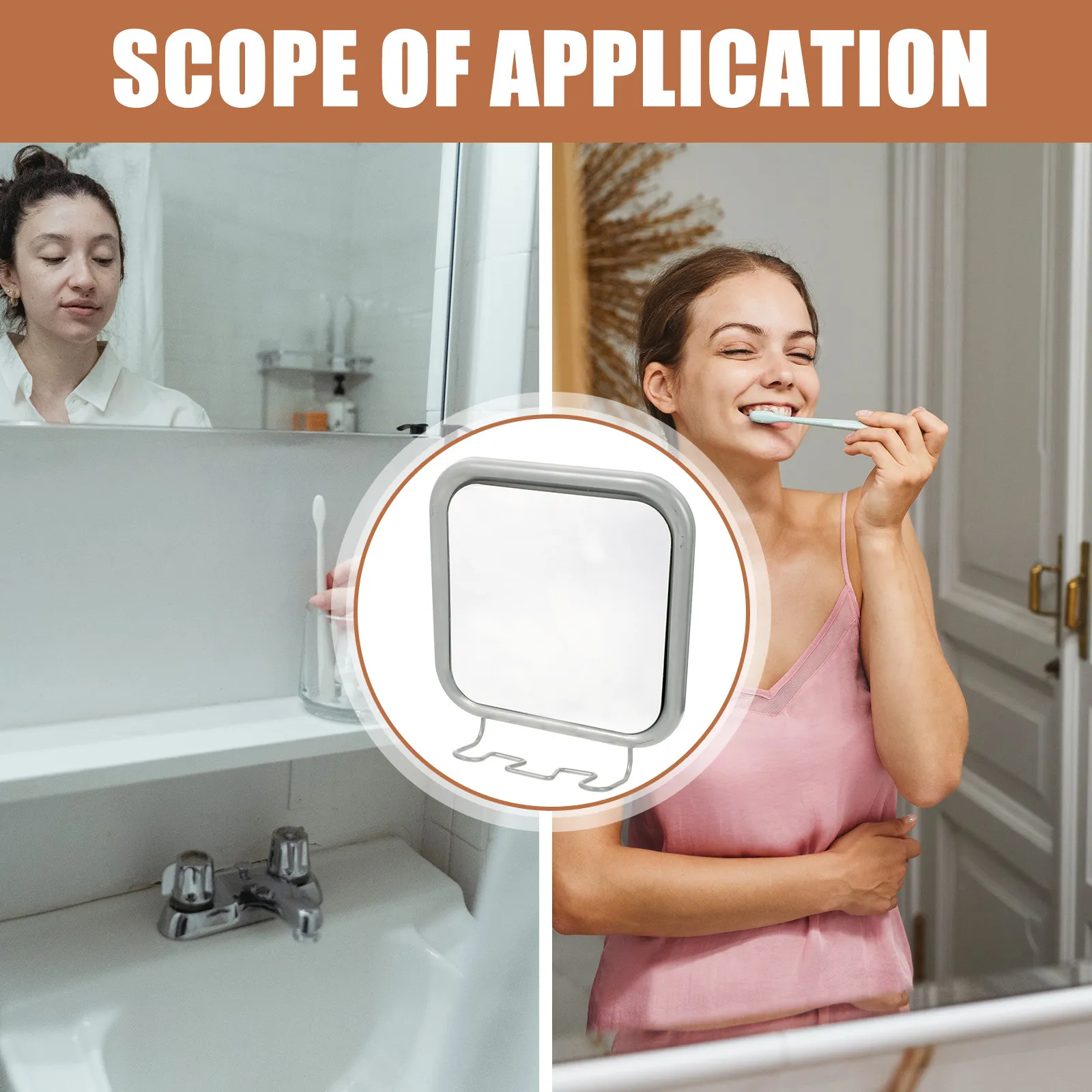 High Definition Punch-Free Bathroom Vanity Mirror with Suction Cups Wall Mounted Fogless Shower Mirror Shower Mirrors
High Definition Punch-Free Bathroom Vanity Mirror with Suction Cups Wall Mounted Fogless Shower Mirror Shower Mirrors