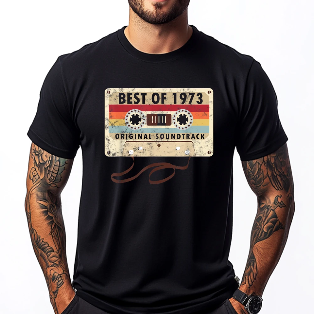Vintage 1973 Cassette 1973 50th Birthday 50 Years Old Vintage T Shirts T Shirt Men Plus Size Printed
Vintage 1973 Cassette 1973 50th Birthday 50 Years Old Vintage T Shirts T Shirt Men Plus Size Printed