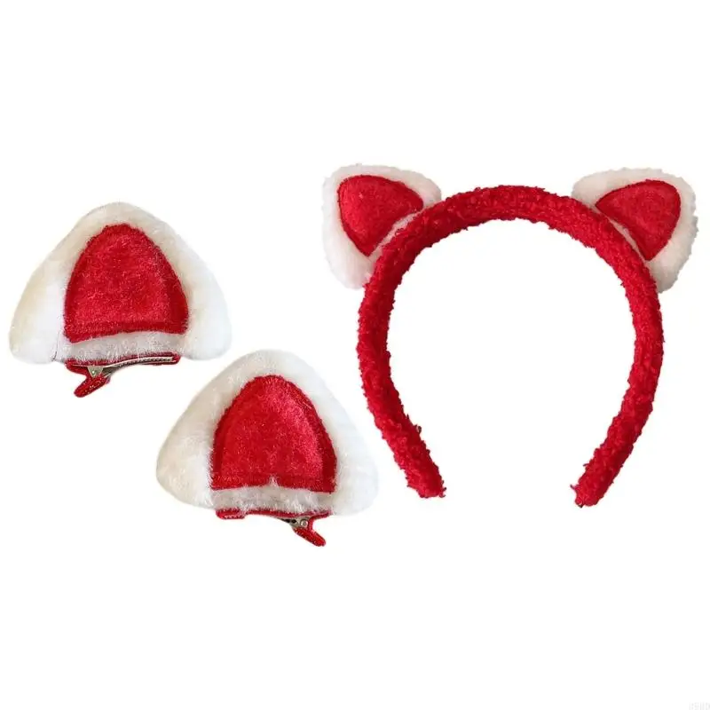 652F Cats Ear Headband Hair Clip For Girls New Year Celebration Accessory Headwear Cotton Plastic Hair Accessories
652F Cats Ear Headband Hair Clip For Girls New Year Celebration Accessory Headwear Cotton Plastic Hair Accessories