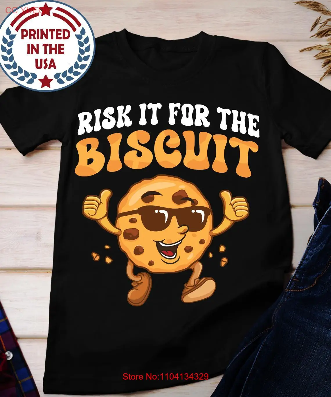 Risk It To Get The Biscuit T Shirt No Reward Inspirational Quote Motivational Funny long or short sleeves
Risk It To Get The Biscuit T Shirt No Reward Inspirational Quote Motivational Funny long or short sleeves