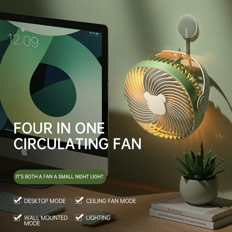 Small Fan Household Circulating Desktop Silent Portable Wall-mounted Fill-in Light Fan Outdoor Camping Electric Fan
Small Fan Household Circulating Desktop Silent Portable Wall-mounted Fill-in Light Fan Outdoor Camping Electric Fan