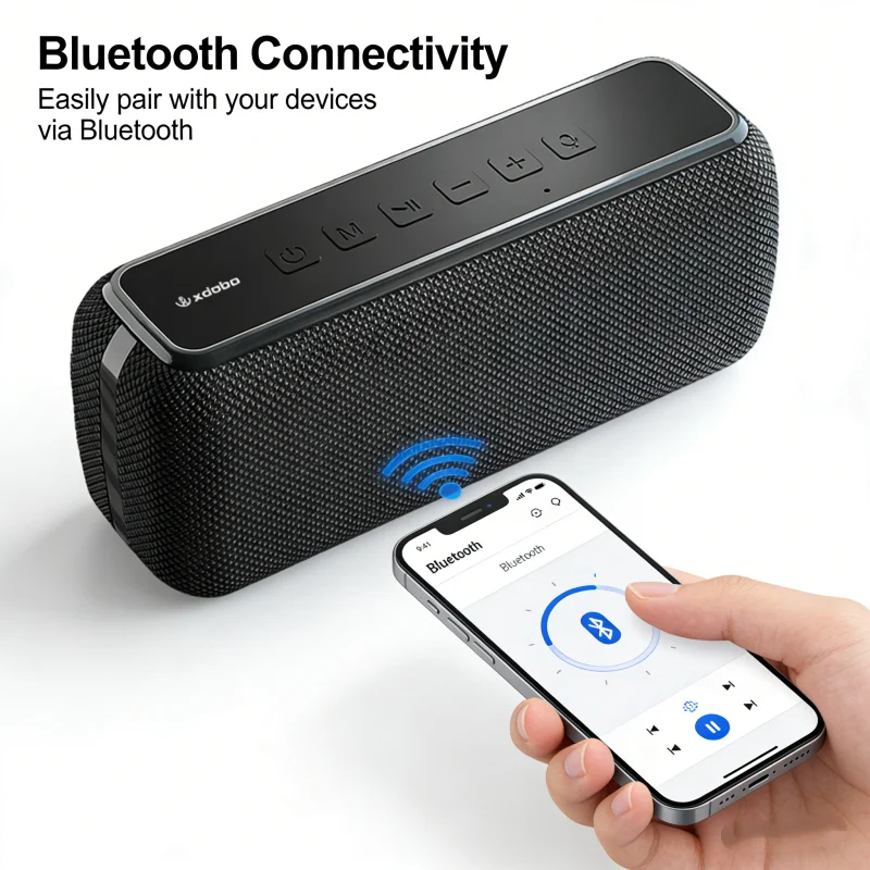 xdobo X8 60W High Power Portable Bluetooth Speaker IPX5 Waterproof TWS Pairing TF Card AUX Input for Outdoor Sports Camping
xdobo X8 60W High Power Portable Bluetooth Speaker IPX5 Waterproof TWS Pairing TF Card AUX Input for Outdoor Sports Camping