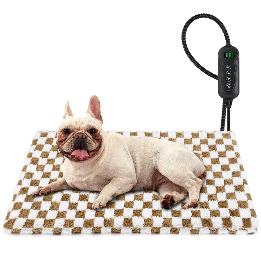 Heated Dog Bed, 11 Adjustable Temperature Dog Heating Pad Indoor with Timer, Pet Heated Mat for Dogs Cats, Electric Cat Heating
Heated Dog Bed, 11 Adjustable Temperature Dog Heating Pad Indoor with Timer, Pet Heated Mat for Dogs Cats, Electric Cat Heating