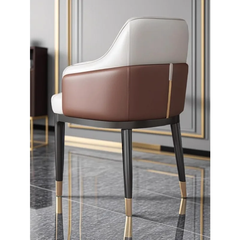 Italian dining chair home light luxury high-end hotel negotiation modern simple manicure back dining Suitable for indoor use
Italian dining chair home light luxury high-end hotel negotiation modern simple manicure back dining Suitable for indoor use