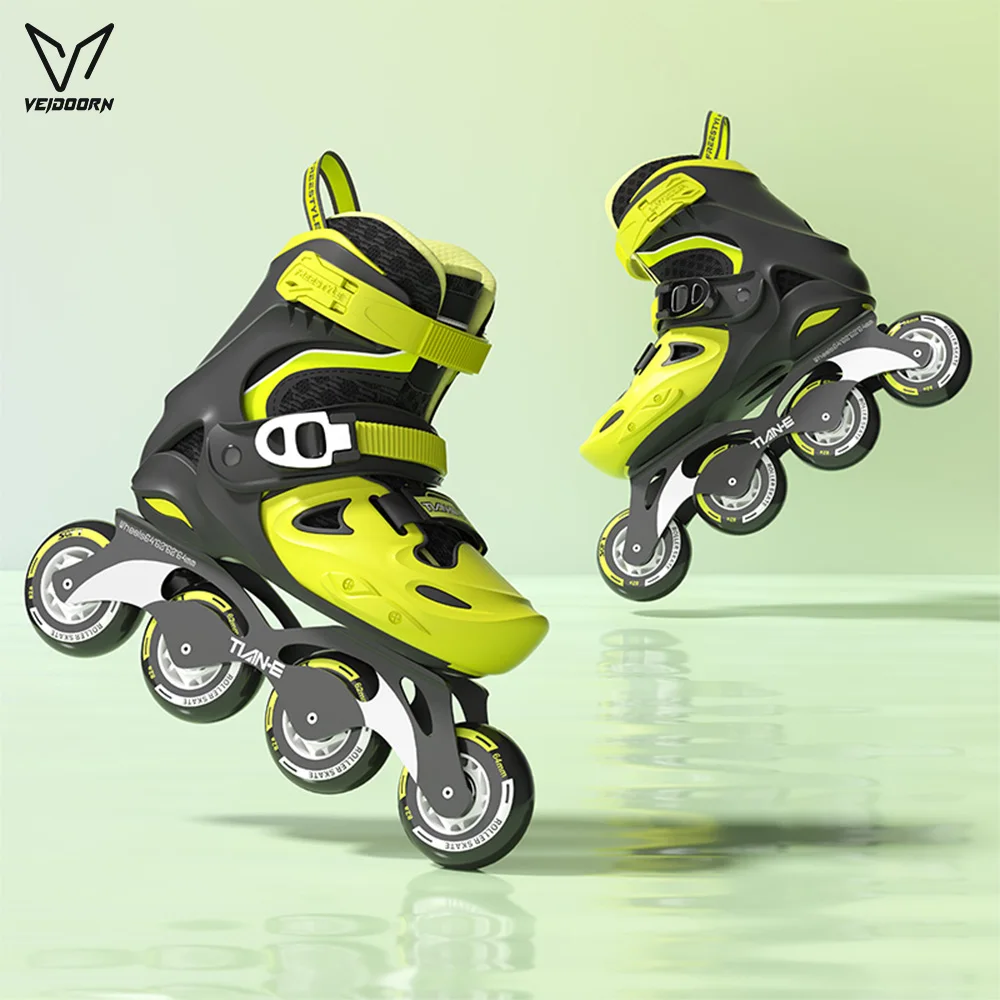 Professional Freestyle Slalom Skates for Kids Adjustable Sizes Thickened Alloy Frame High-Speed ABEC-7 Bearings Roller Skates
Professional Freestyle Slalom Skates for Kids Adjustable Sizes Thickened Alloy Frame High-Speed ABEC-7 Bearings Roller Skates