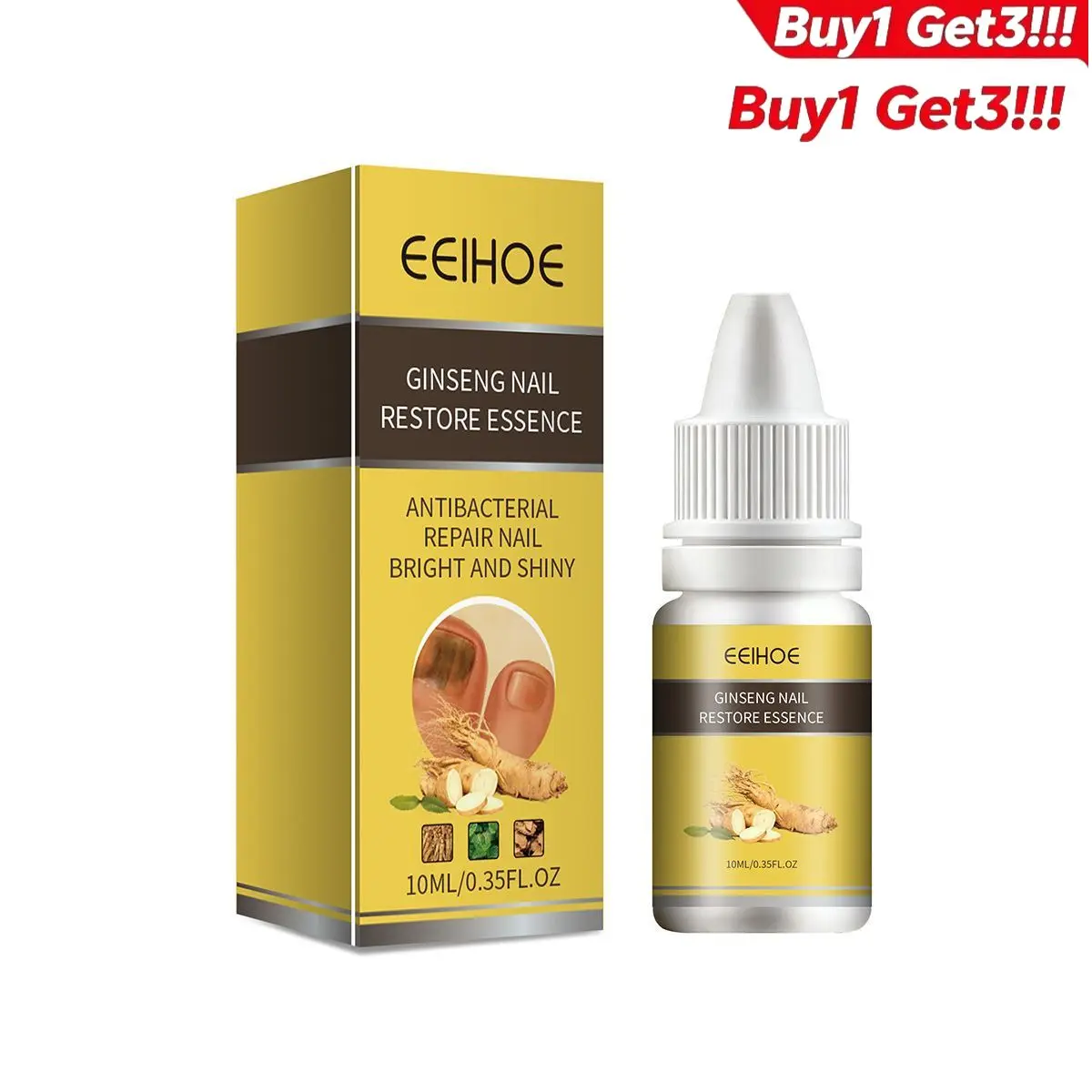 Buy 1 Get 3 Ginseng Infused Nail Serum Nutrient Rich Care Oil Brightening Hydrating Repair for Fragile Dry Nails
Buy 1 Get 3 Ginseng Infused Nail Serum Nutrient Rich Care Oil Brightening Hydrating Repair for Fragile Dry Nails