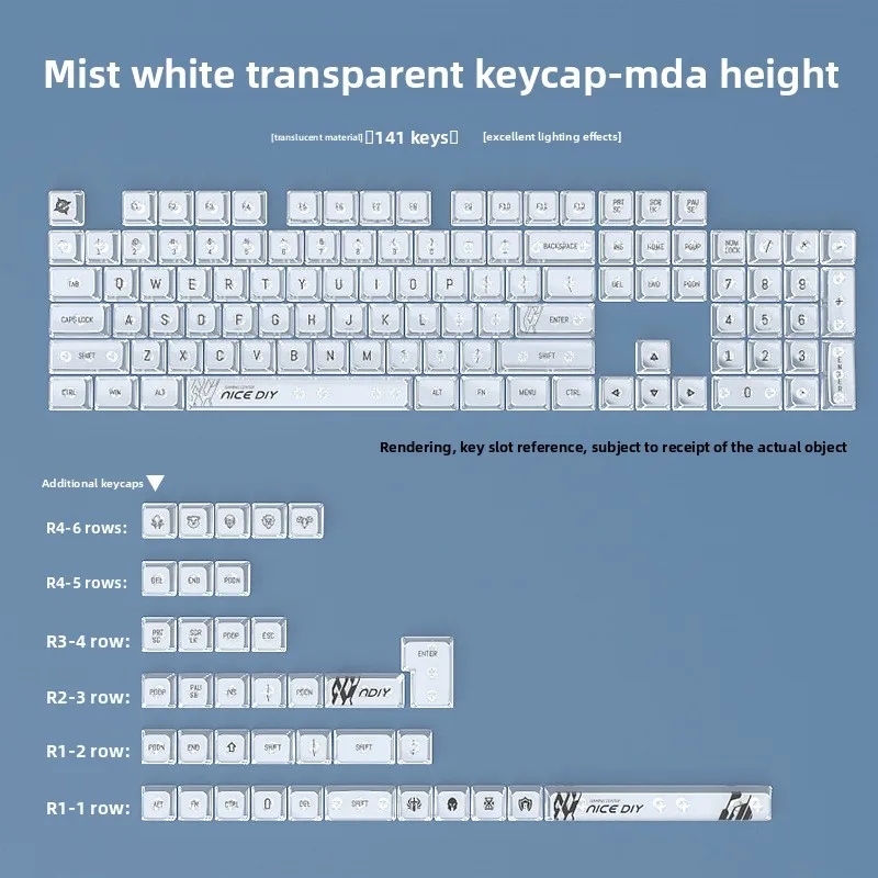Прозрачные колпачки для клавиш с профилем MDA KUXM, 61/68/75/84/87/98/104/108 клавиш на складе, быстрая доставка
Прозрачные колпачки для клавиш с профилем MDA KUXM, 61/68/75/84/87/98/104/108 клавиш на складе, быстрая доставка