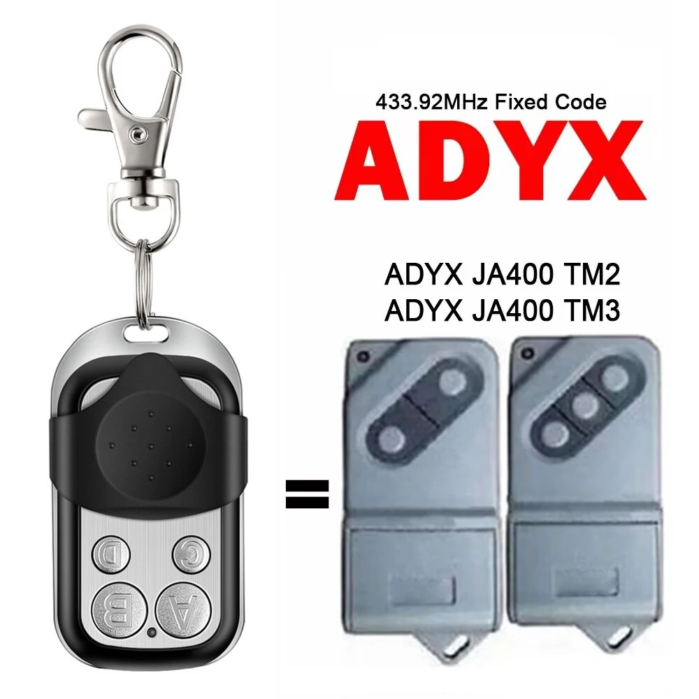 For ADYX JA400 TM2 TM3 Garage Door Remote Control Gate 433.92MHz Fixed Code ADYX Remote Control Wireless Transmitter
For ADYX JA400 TM2 TM3 Garage Door Remote Control Gate 433.92MHz Fixed Code ADYX Remote Control Wireless Transmitter