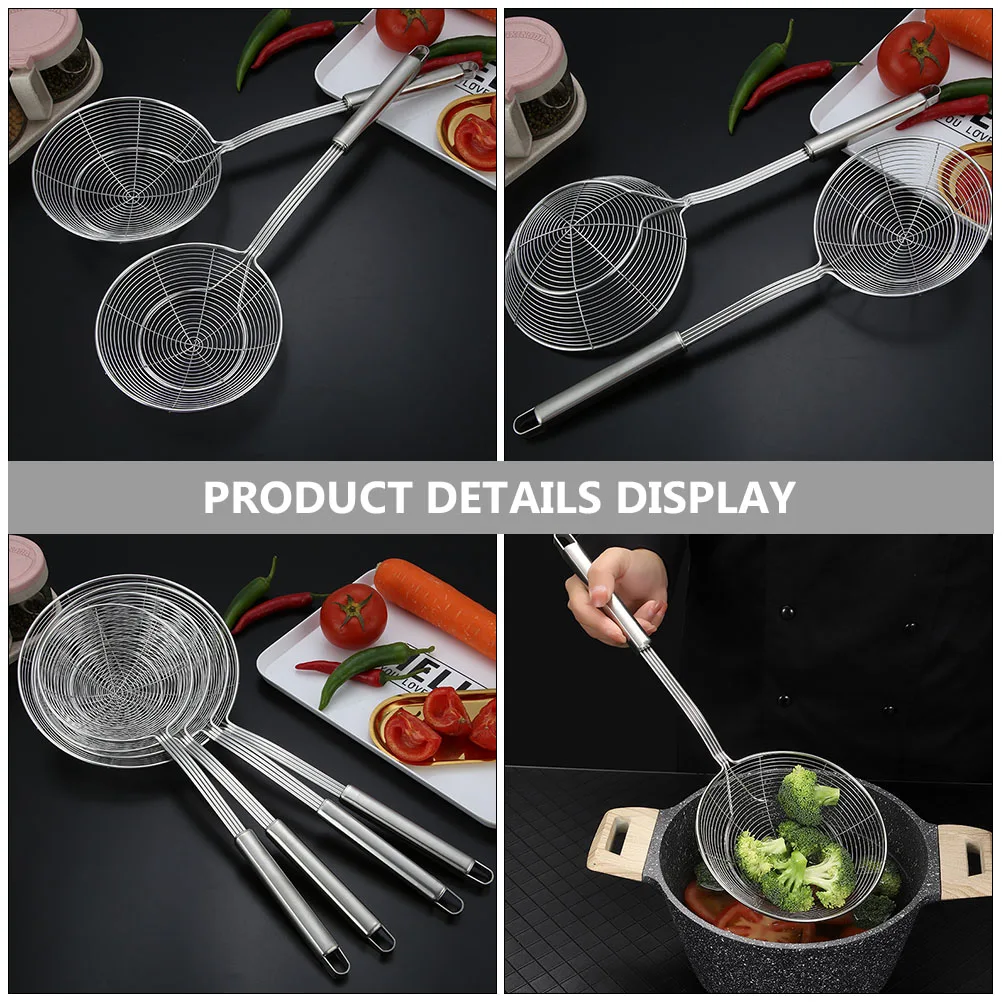 Stainless Steel Colander Spoon Multifunctional Kitchen Tool Filter Noodle Spicy Soup Heat Resistant Sturdy Storage Space Saving
Stainless Steel Colander Spoon Multifunctional Kitchen Tool Filter Noodle Spicy Soup Heat Resistant Sturdy Storage Space Saving