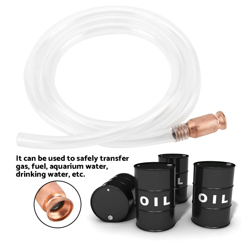 PVC + Brass 1.8M Anti-static PVC Siphon Hose Transparent Length 1.8m High Suction Manual Oil Transfer Tube
PVC + Brass 1.8M Anti-static PVC Siphon Hose Transparent Length 1.8m High Suction Manual Oil Transfer Tube