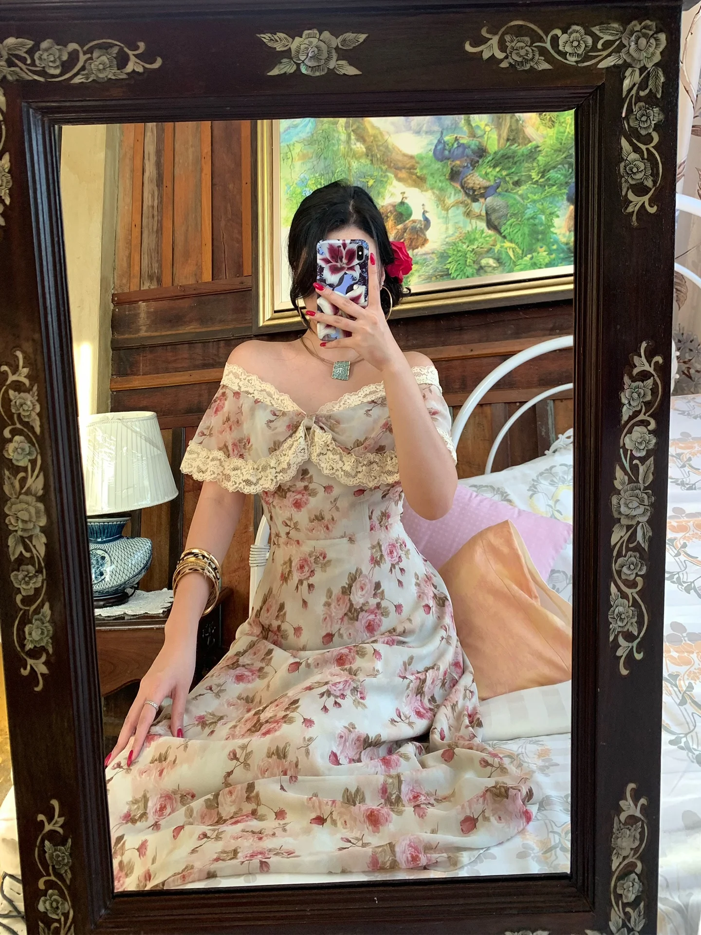 Summer Print One-Shoulder A-Line Dress Waist-Cinching French Style Short Sleeve Women's Dress for Date Party Travel Daily
Summer Print One-Shoulder A-Line Dress Waist-Cinching French Style Short Sleeve Women's Dress for Date Party Travel Daily