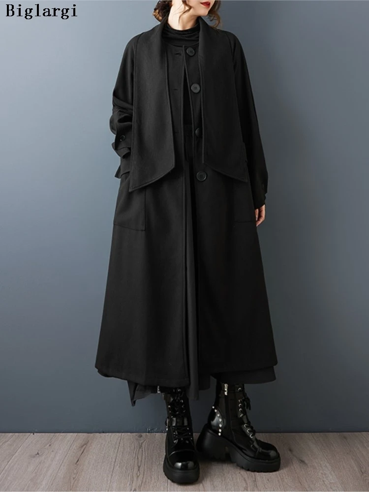 Оверсайз шерстяное осенне-зимнее длинное пальто женские повседневные свободные модные женские куртки женские пальто с длинным рукавом
Оверсайз шерстяное осенне-зимнее длинное пальто женские повседневные свободные модные женские куртки женские пальто с длинным рукавом
