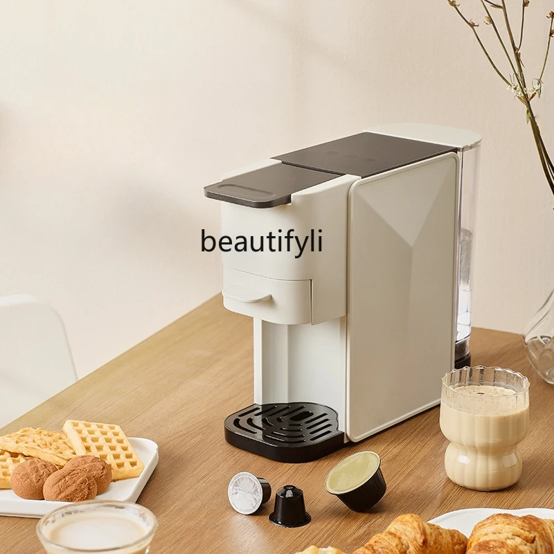 Fully Automatic Capsule Coffee Machine for Home Use, Small Office Desktop Italian Espresso Capsule Machine
Fully Automatic Capsule Coffee Machine for Home Use, Small Office Desktop Italian Espresso Capsule Machine