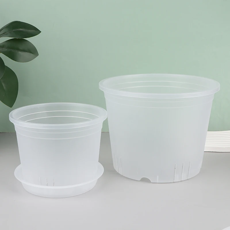 Transparent Round Orchid Pot With/Without Tray Root Control PP Plastic Orchid Pots With Holes Breathable Plant Growth Container
Transparent Round Orchid Pot With/Without Tray Root Control PP Plastic Orchid Pots With Holes Breathable Plant Growth Container