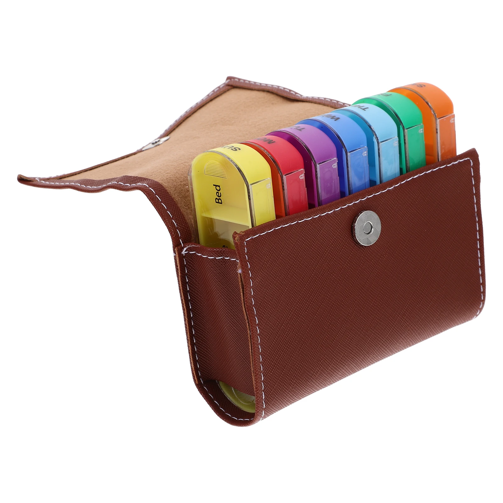 Portable 28 Compartments Pill Box Organizer Weekly Medicine Planner Brown PP Material Travel Daily Storage Container
Portable 28 Compartments Pill Box Organizer Weekly Medicine Planner Brown PP Material Travel Daily Storage Container