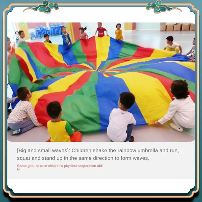 Latest Kids Parachute Game, Rainbow Cloth Game Colorful Party Mat With Handles, Kids Outdoor Game Blanket
Latest Kids Parachute Game, Rainbow Cloth Game Colorful Party Mat With Handles, Kids Outdoor Game Blanket