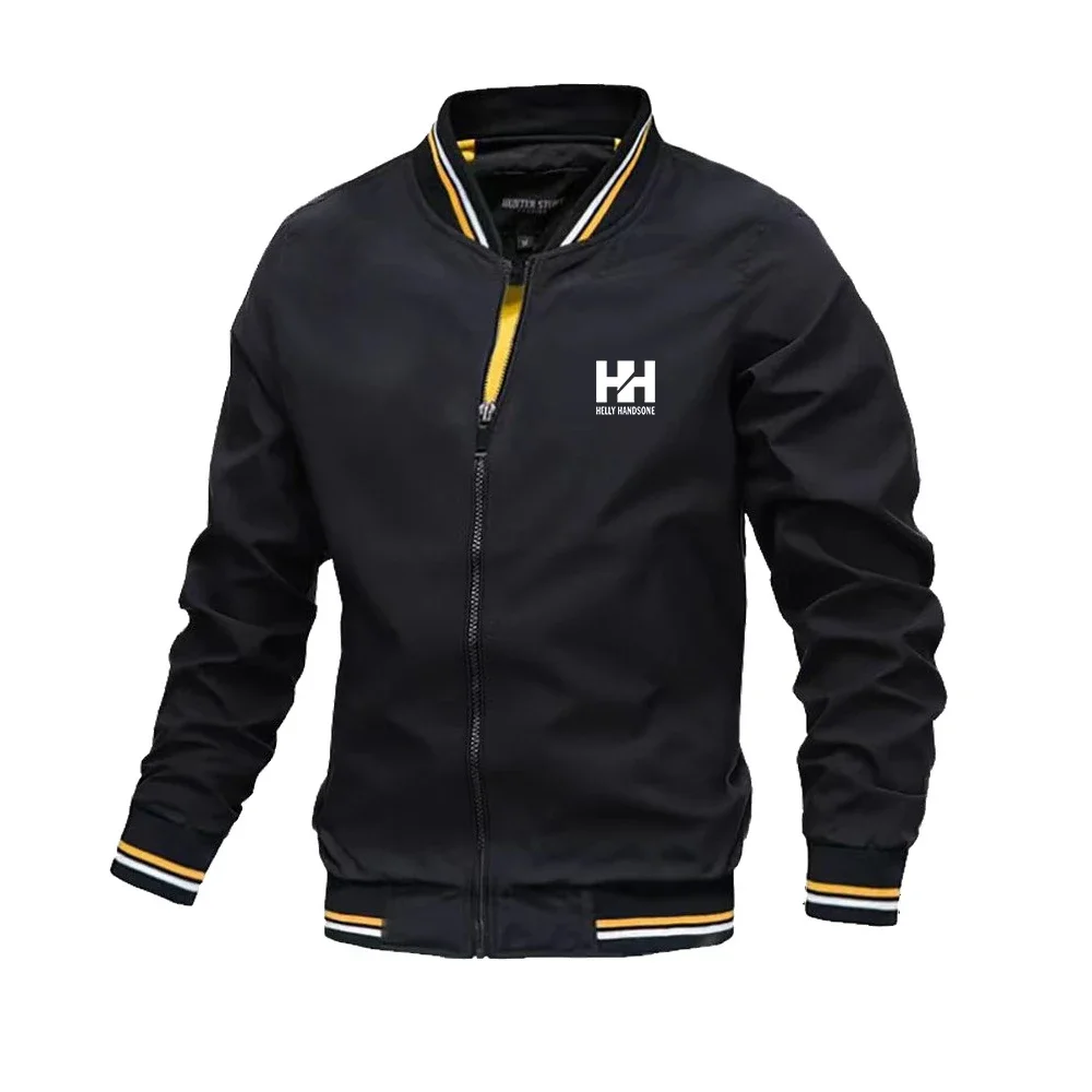 Men's casual daily outdoor jacket with printed zipper double "H" pattern. The style is fashionable and sporty, featuring long sl
Men's casual daily outdoor jacket with printed zipper double "H" pattern. The style is fashionable and sporty, featuring long sl