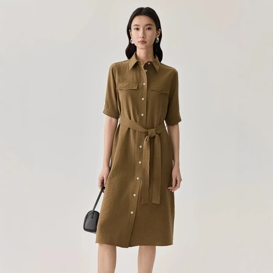 【New style】Silk waist slimming dress for women, heavy weight 19mm mulberry silk high-end dress, Hepburn style niche dress
【New style】Silk waist slimming dress for women, heavy weight 19mm mulberry silk high-end dress, Hepburn style niche dress