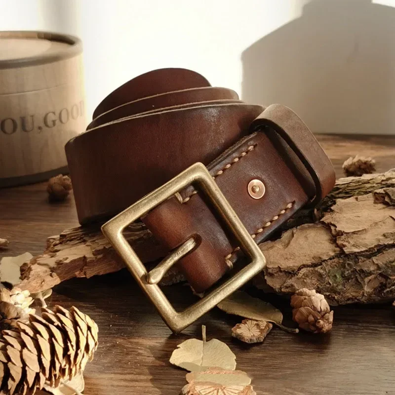 4.1CM Men High Quality Genuine Leather Belt Luxury Designer Brass Pin Buckle Belts Pure Cowskin Vintage Strap Male Jeans for Man
4.1CM Men High Quality Genuine Leather Belt Luxury Designer Brass Pin Buckle Belts Pure Cowskin Vintage Strap Male Jeans for Man