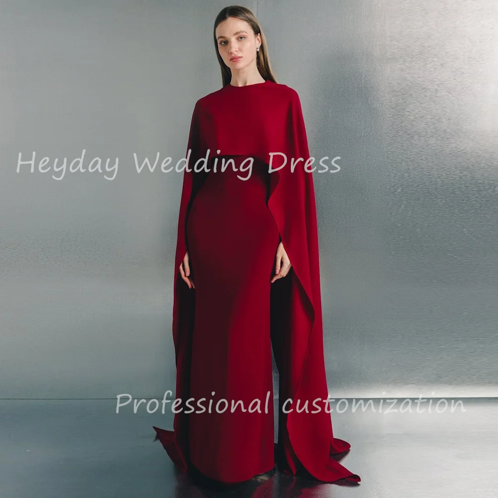Heyday Pretty Dress Customized Ruched Formal Evening Dress Crepe Fashion Sexy Straight O-Neck Floor Length Party Dress For Women
Heyday Pretty Dress Customized Ruched Formal Evening Dress Crepe Fashion Sexy Straight O-Neck Floor Length Party Dress For Women