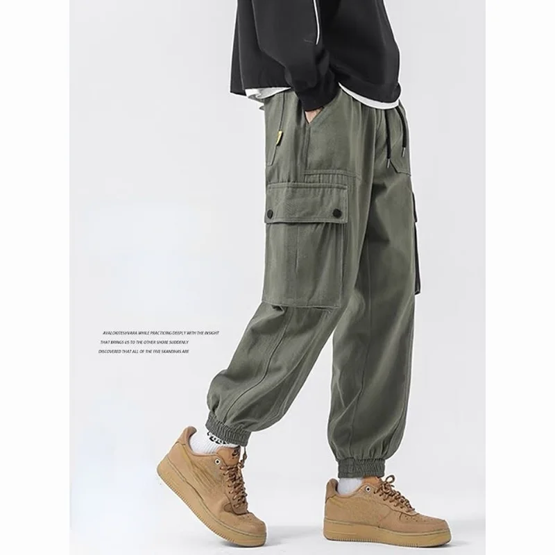 Men's Overalls Cargo Pants Casual Cotton Multi Pocket Baggy Military Army Green Work Streetwear Slacks Long Trousers Q294
Men's Overalls Cargo Pants Casual Cotton Multi Pocket Baggy Military Army Green Work Streetwear Slacks Long Trousers Q294