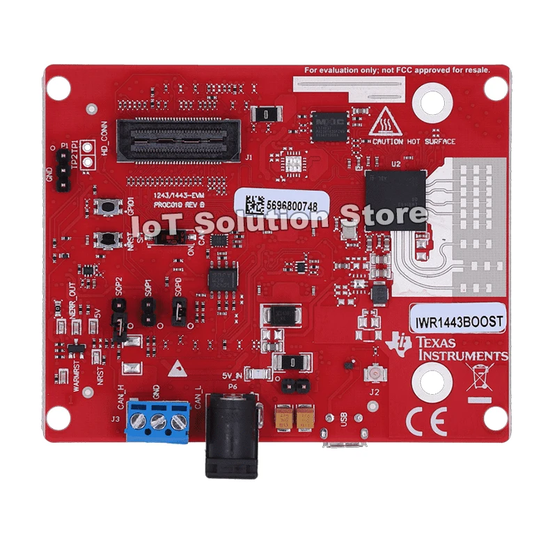 IWR1443BOOST IWR1443 BoosterPack Evaluation Module for Single-chip 77GHz mmWave Sensor
IWR1443BOOST IWR1443 BoosterPack Evaluation Module for Single-chip 77GHz mmWave Sensor