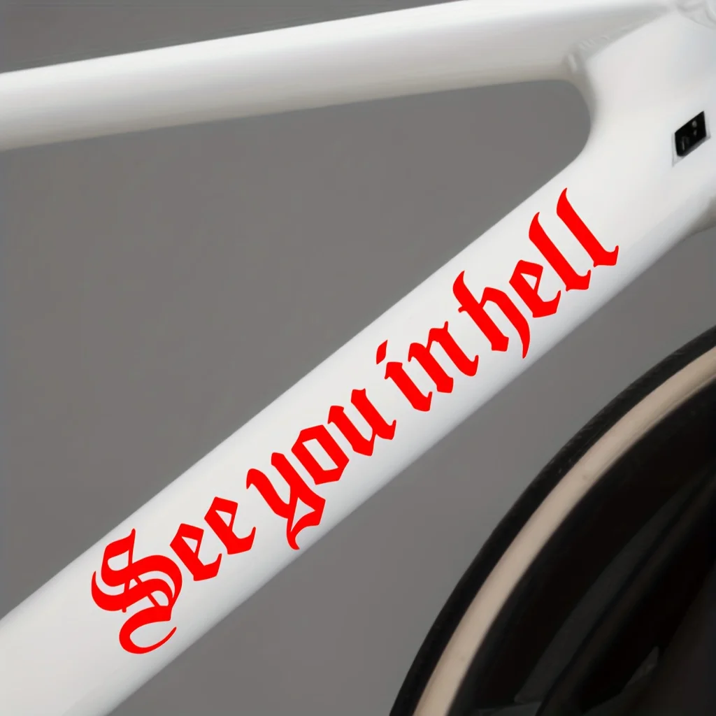 Self-adhesive Waterproof Decoration, Suitable for Motorcycle Fuel Tank "see You in Hell" Motorcycle Helmet Decorative Sticker
Self-adhesive Waterproof Decoration, Suitable for Motorcycle Fuel Tank "see You in Hell" Motorcycle Helmet Decorative Sticker